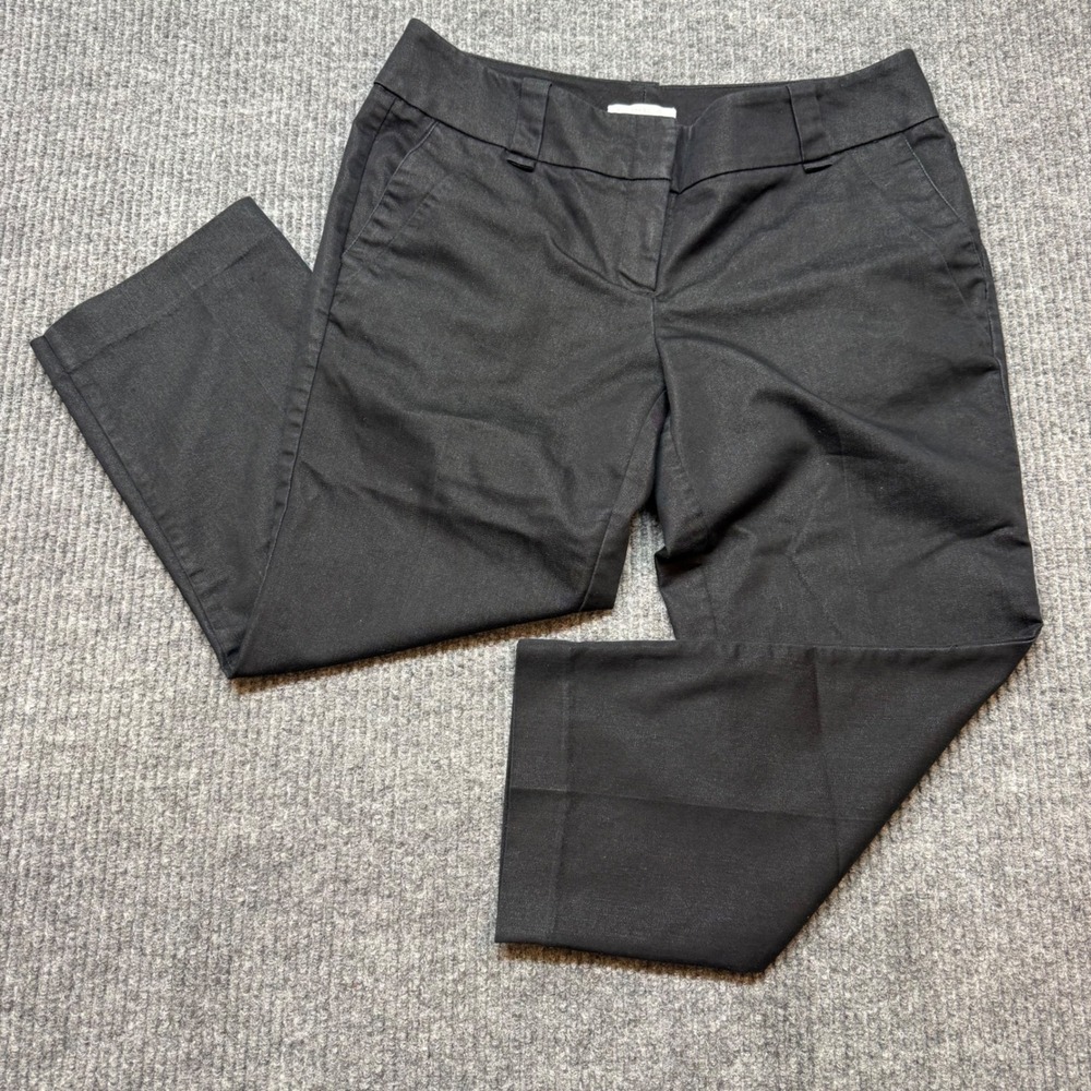 New‎ York & Company Black Cropped Trousers Size 4 Straight Leg Career Pants
